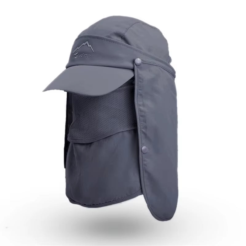 Summer Multifunctional Sunscreen Hat Outdoor Anti-Uv Hat Neck Cover Men Women Fast Dry Cap for Fishing Cycling Hiking Camping
