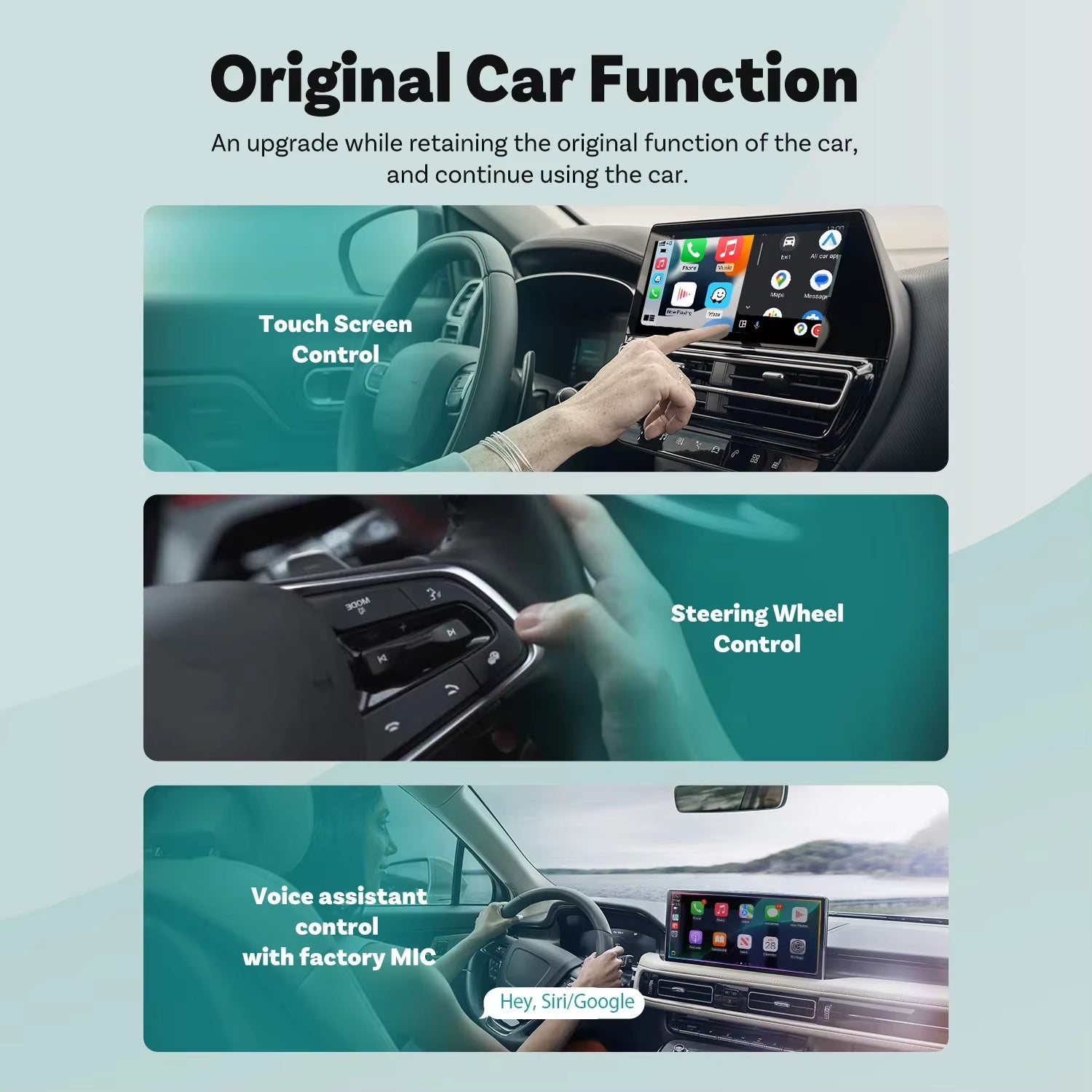 2025 New  MINI Wireless Android Auto Carplay Adapter Box Bluetooth Car Accessories for Iphone for Samsung Google Phone