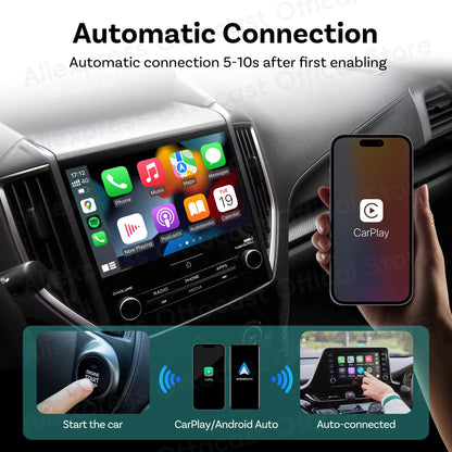 2025 New  MINI Wireless Android Auto Carplay Adapter Box Bluetooth Car Accessories for Iphone for Samsung Google Phone