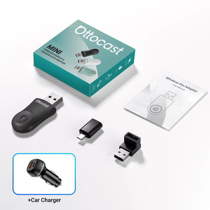 2025 New  MINI Wireless Android Auto Carplay Adapter Box Bluetooth Car Accessories for Iphone for Samsung Google Phone