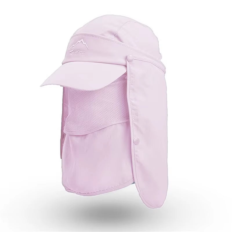 Summer Multifunctional Sunscreen Hat Outdoor Anti-Uv Hat Neck Cover Men Women Fast Dry Cap for Fishing Cycling Hiking Camping